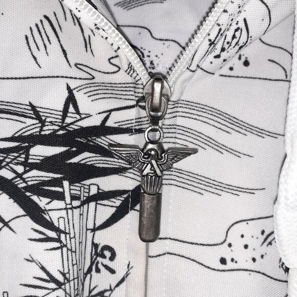 ๐ค Avirex BLACK & WHITE ANIMAL PRINT JACKET ( SZ: L )- $25 - Picture 7 of 8